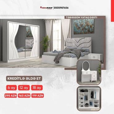 avanqart mebeller: Yeni yataq dəstləri KREDİTLƏ Yeni model ecazkar yataq dəstləri tək — 7