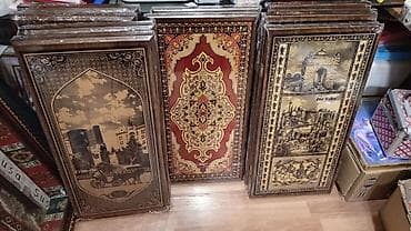 Вазы: Bakı mövzulu dekorativ taxta Nərdlər Sadə Faner nərdlər 25-azn Ünvan Q — 3