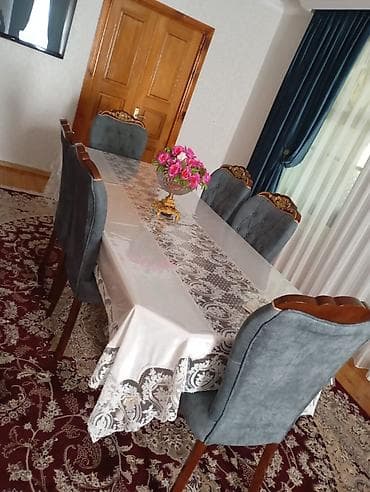 skaf islenmis: Qonaq otağı üçün, 6 stul — 1