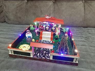 Dekorativ Novruz maketi – işıqlı həyət kompozisiyası - Əl işi mini lalafo.az -da Dekorativ Novruz maketi – işıqlı həyət kompozisiyası - Əl işi mini