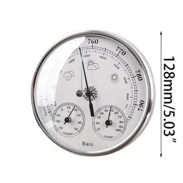 барометр: Barometr.
Termometr - hiqrometr.
 ● Diametr: 128 mm.

bakutool.az — 5