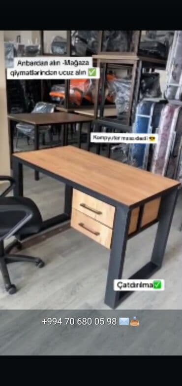 Yeni, İşçi üçün, Dördbucaq masa lalafo.az -da Yeni, İşçi üçün, Dördbucaq masa