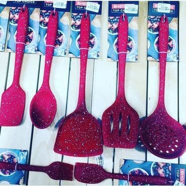 hascevher granit tava: Metbex qaşıqları Material:İçlik qranit,üzlük selekon Yanmaz yapışmaz — 4