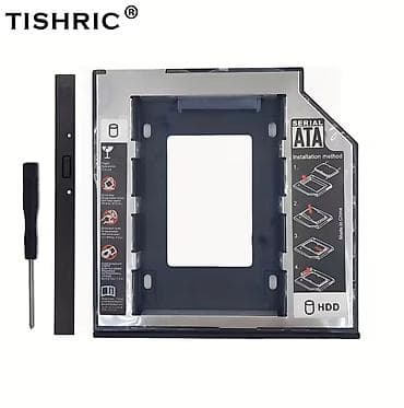 ssd caddy: 12.7 mm -10 manat 9.5 mm -10 manat Noutbukda disk oxuducusunun əvəzinə — 2