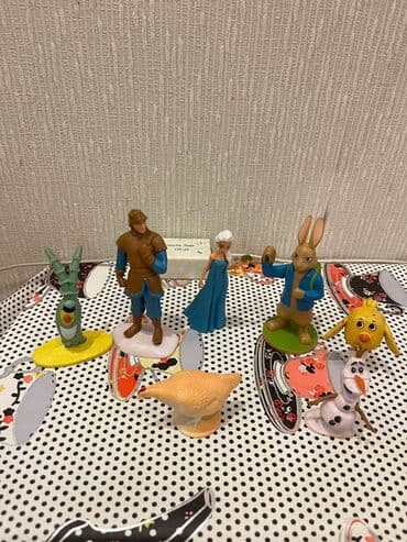 детский игровой набор черепашки ниндзя: Uşaq oyuncaqları dəsti – Müxtəlif nəqliyyat və fiqurların qarışıq — 7