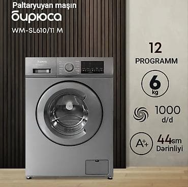 Paltaryuyan maşın - Yükləmə həcmi: 6 kq - Proqram sayı: 12 - Sıxma