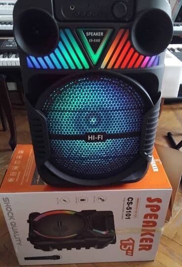 Mikrofonlar: Yeni Kolonka, Növ - Bluetooth, rəng - Qara — 2