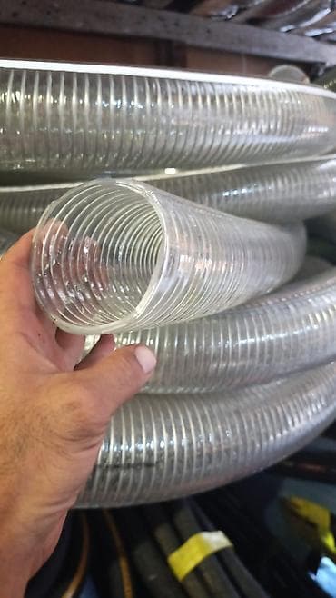 şılank: Məhsul: Şəffaf PVC spiral gücləndirilmiş şlang - Material: yüksək — 2