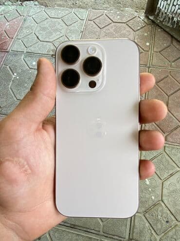 iphone 16 qiymət: IPhone 16 Pro, 256 GB, Desert Titanium, Face ID, Simsiz şarj, Barmaq izi — 3