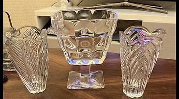 Другой декор и предметы интерьера: Набор ваз, Хрусталь — 3