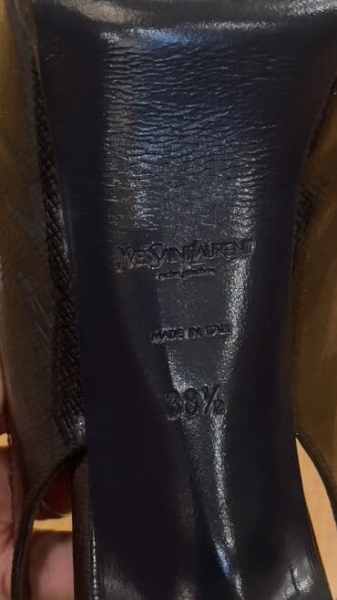 ysl tufli: Tuflilər, Ölçü: 38.5, rəng - Qara, İşlənmiş — 3