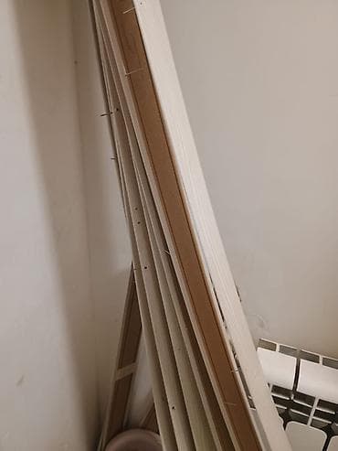 Ağ rəngdə interyer qapısı dəsti - Material: ağ rəngli ağac teksturalı — 3