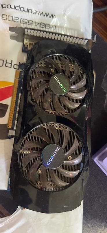 Videokart Gigabyte GeForce GTX 460, < 4 GB, İşlənmiş