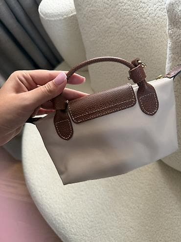 Личные вещи: Longchamp Le Pliage XS Original Orijinal mini bej Longchamp ABŞ-ın — 4