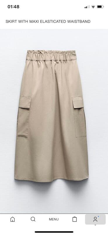 ağ qadın ətəkləri: Maksi Ətək, Zara, S — 1