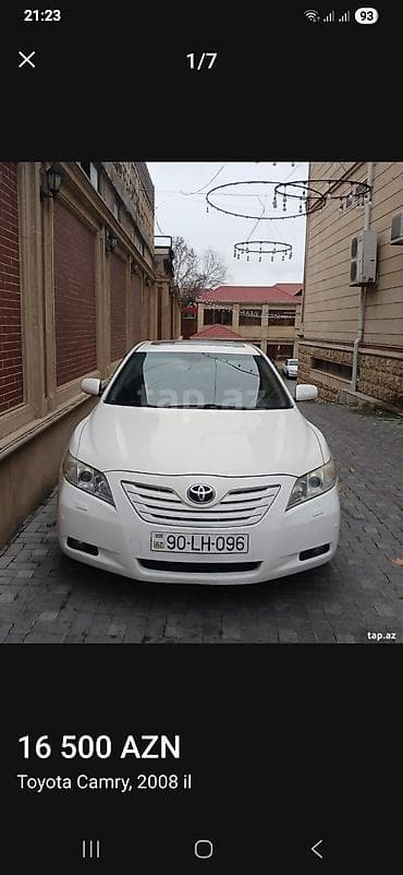 Toyota Camry: 2.4 l | 2008 il Sedan — 2