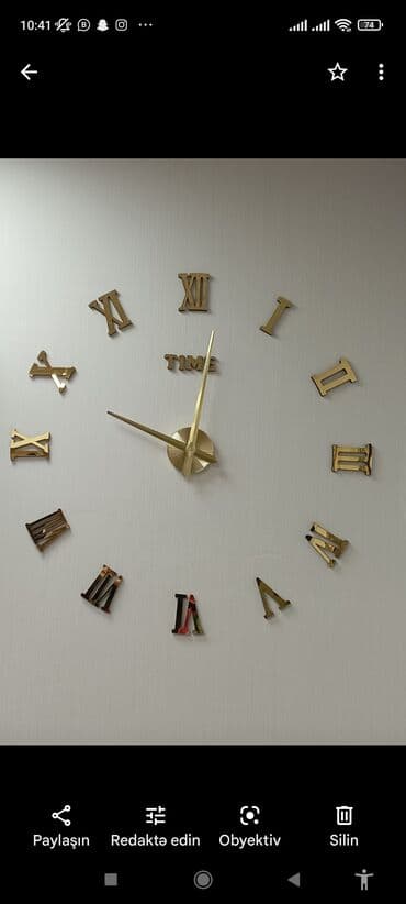 3d saat: Divar saatları, Mexaniki, Saniyə əqrəbi — 1