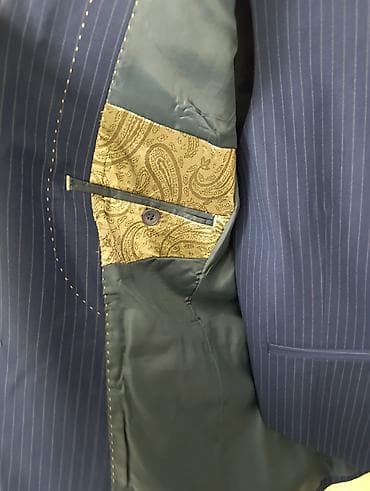 ziyafet geyim: Kostyum, Demisezon, XL, rəng - Göy — 7