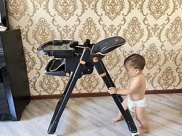 Kidilo uşaq yemək kreslosu - Rəng: qara, qızılı detallarla - 5 — 6