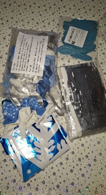 3 reqemi: Qış mövzulu bəzək dəsti – 129 parçalı şarlar və aksesuarlar Qiymətə — 5