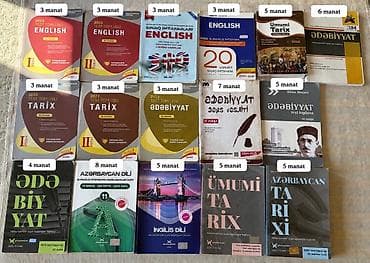 dərs kitabları: Abituriyentlər üçün müxtəlif fənlərdən sınaq və test topluları — 1