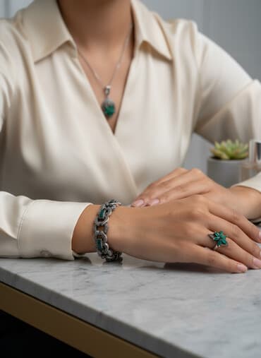 наборы из серебра с натуральными камнями: Серебро — 3