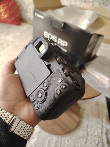 canon satilir: Canon EOS RP + RF 24-105mm lens dəsti Çox az işlenb elebele təzədən — 3