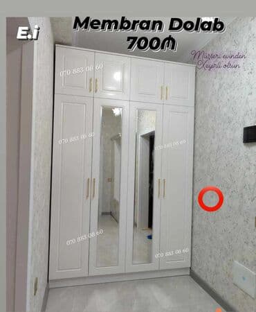 su cəni demir: Açılan, 6 qapı Düz dolab, Qarderob, paltar dolabı — 1