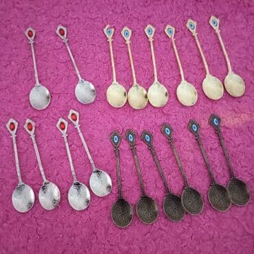 qaşıq dəstləri: Gözmünçugulu. qirmizi. däşlarla. müräbbä. qaşiglari — 12