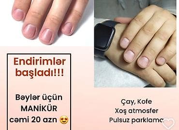 Bəylər üçün manikür xidməti - Endirimlər başladı: manikür cəmi 20 AZN