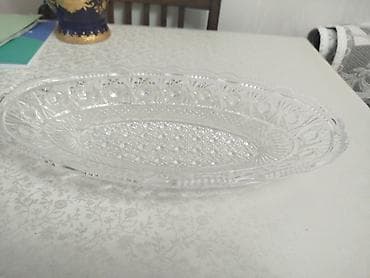 madonna servisler: Klassik kəsimli şüşə/kristal masaüstü qablar dəsti Təsvir: - Kəsimli — 4