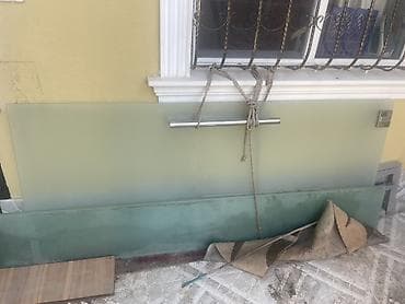 stol usdu qaz: Şüşə sürgülü qapı komplekti - Material: mat (qumlu) temperli şüşə - — 2