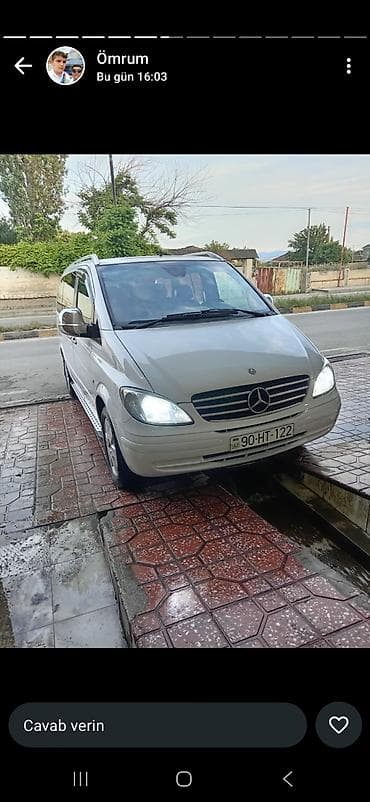 volkswagen sukan: Mercedes-Benz Vito mikroavtobus - Korpus: ağ rəng, 5 qapı, yan — 6