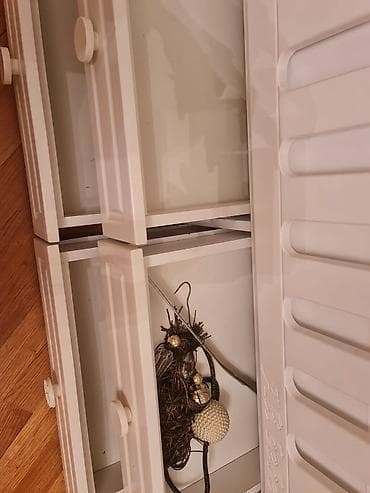 Beşiklər: Uşaq beşiyi – ağ rəngdə, klassik dizayn - Material: MDF/taxta — 4