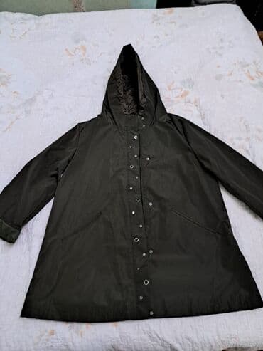 женские утепленные плащи: Плащ, L, цвет - Зеленый — 2