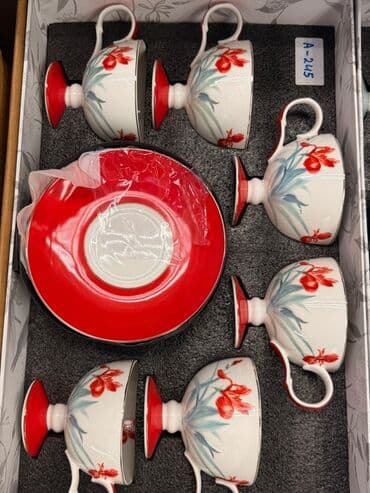 набор художника: Чайный набор, цвет - Белый, Фарфор, 6 персон — 28