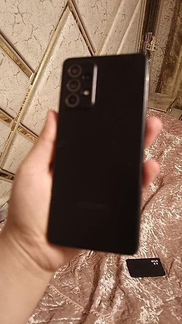 samsung galaxy note ii: Samsung Galaxy A52, цвет - Черный, Отпечаток пальца — 4