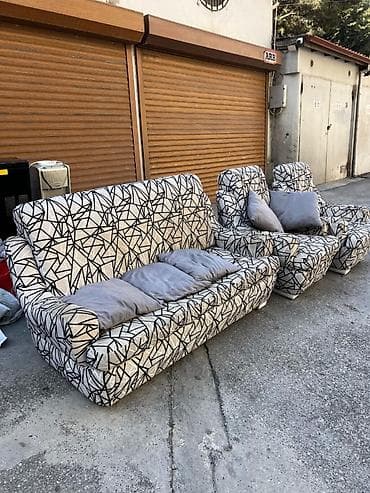 İşlənmiş, Divan, 2 kreslo, Bazalı — 1