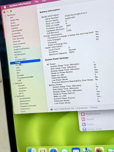 nokia 8800 saphire: Təzə MacBook Air M1 13 Ekran. 8/256 yaddaş. Cəmi 5 dəfə zaryadkaya — 7