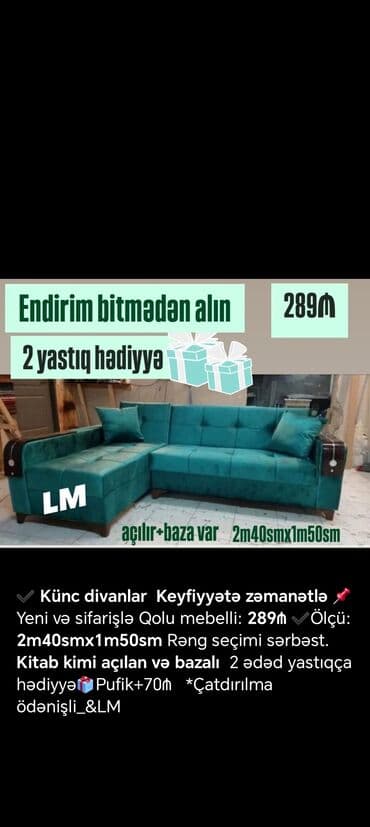 gec qurtarmaq ucun dermanlar adi: Künc divan, Yeni, Açılan, Bazalı, Nabuk, Ödənişli çatdırılma — 10