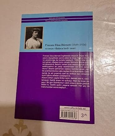 ingilisce: Balaca lord – Frensis Eliza Börnett Nəşriyyat: Altun Kitab (Məktəbli — 2