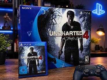 gamestation 3: Sony PlayStation 4 Slim “Uncharted 4: A Thief’s End” bundle üzərimdə — 3