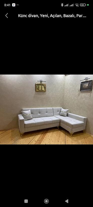 kunc divanlari: Künc divan, Açılan, Bazalı, Parça — 2