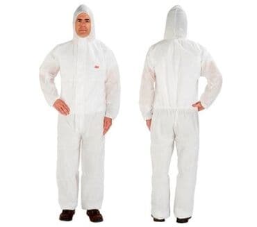 transformator yağı: Kombinezon birdəfəlik Ağ rəngli, birdəfəlik istifadə üçün nəzərdə — 1