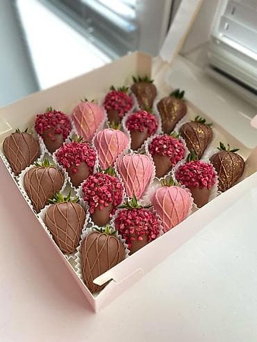 Sokoladli ciyələklər hədiyyə qutulari Ətrafli instagram bychef.as