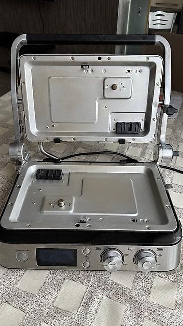 Техника и электроника: Гриль Delonghi, цвет - Серебристый, Б/у, Самовывоз — 10