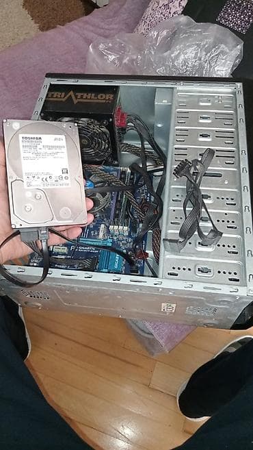 tab a6: Sistem bloku - Korpus: qara ATX tower, ön paneldə 2x USB, audio — 2