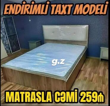 Endirimli taxt modeli – matrasla birlikdə! - Dəst: taxt + matras -