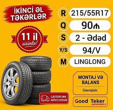canqan avto: ✅ 215/55R17 Bir cüt yaxşı vəziyyətdə iki ədədin qiyməti 90Azn 📢 — 5