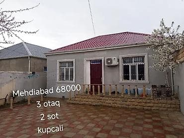 gence gulustan qesebesi: Mehdiabadda yerləşən həyət evi. Xüsusiyyətlər: - 3 otaq - Torpaq: 2 — 4